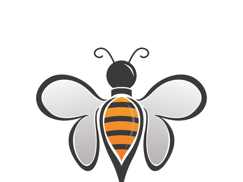Bee Logo Template vector icon illustration design