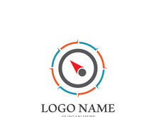 Compass logo template vector icon illustration design