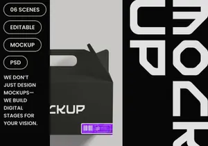 Package Display Box Mockup