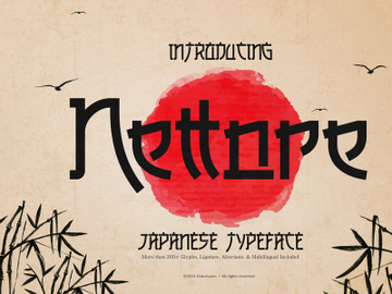 Nettore | Japanese Typeface preview picture