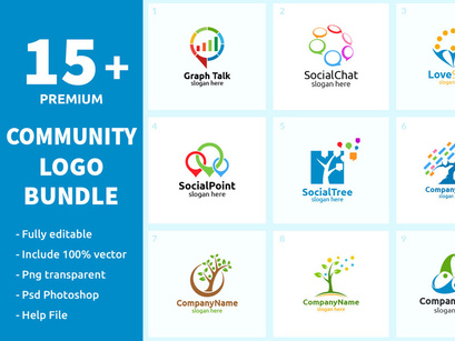15+ Community Logo Bundle