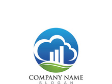 Cloud server data save upload logo