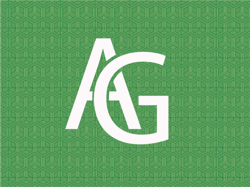 AG logo design in adobe illustrator