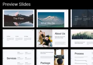The Fiber - Creative & Minimal Powerpoint Template