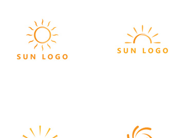Sun logo design with a modern concept. preview picture