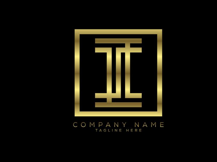 Luxury golden color line letter, Graphic Alphabet Symbol for Corporate Business Identity