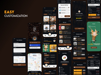 Sowan Coffee - UI Kit Coffee Shop App