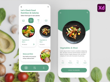 Nutrition App UI preview picture