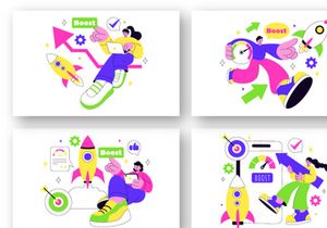 10 Business Boost Illustration