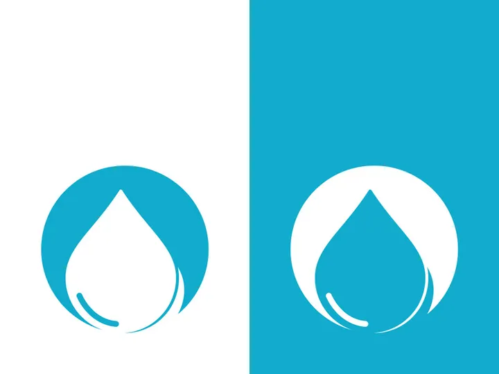 Background water drop logo icon vector illustration