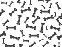 Bone icon design illustration