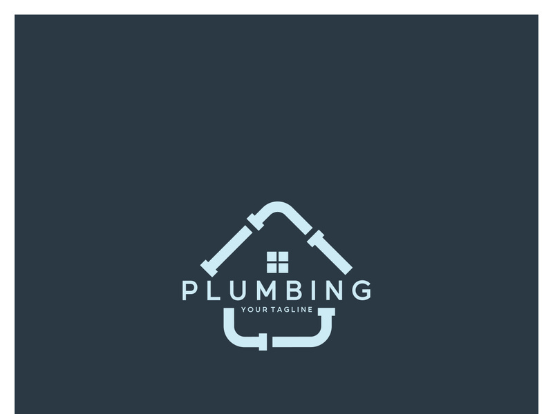 Plumbing logo vector design template. water pipe logo design.Leaking water logotype,Design Concept, Creative Symbol, Icon