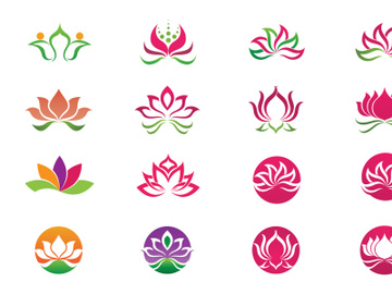 Lotus flower Nature health logo preview picture