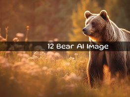 Bear in the forest Concept Ai Image preview picture