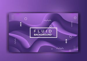 Modern Abstract Purple Fluid Background Template