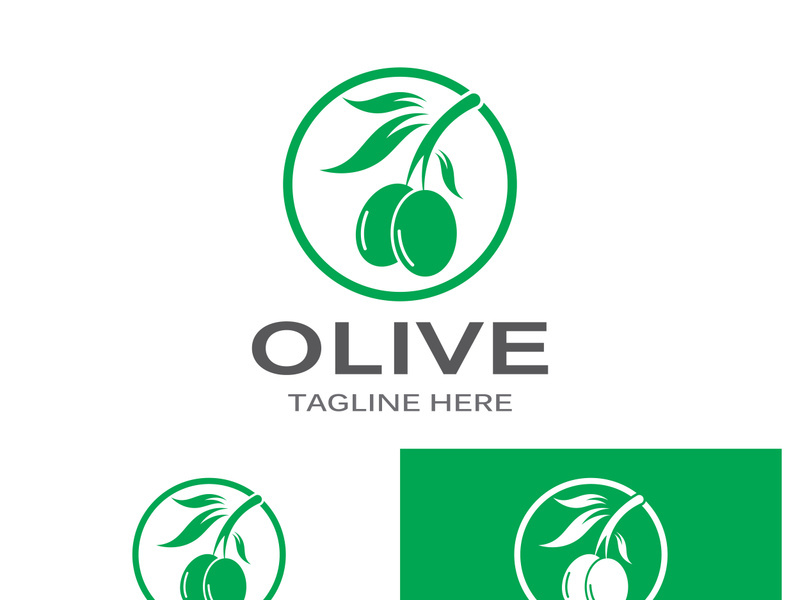 Olive fruit logo design.