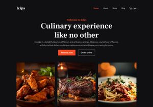 Icips - Restaurant web template