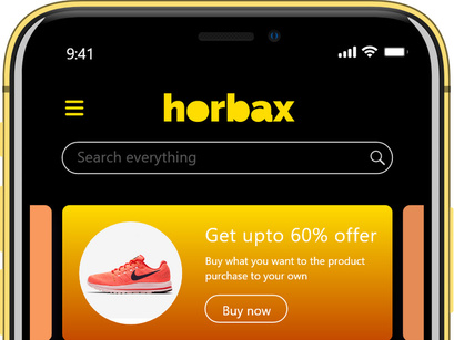 Horbax Ecommerce App for ios - UI Kit