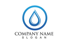 Water drop Logo Template vector