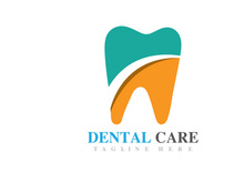 Dental care logo vector icon design