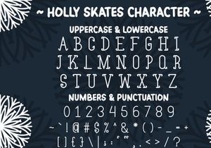Holly Skates - Winter Display Font