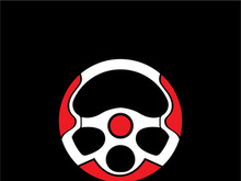Steering Wheel vector image logo icon