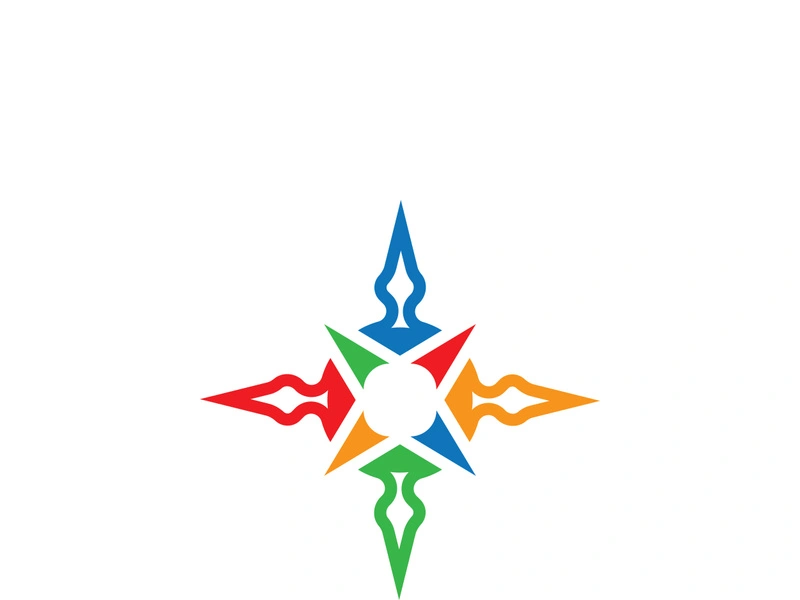 Compass logo template vector icon illustration design