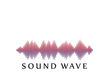 Sound waves vector illustration design template