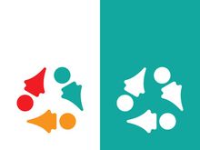 Community, network and social icon design template