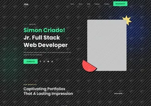 Sio - Personal Portfolio Website Figma Template
