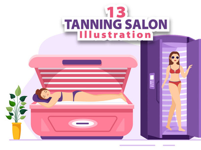 13 Tanning Salon Procedure Illustration