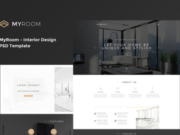 MyRoom - Interior Design PSD Template preview picture