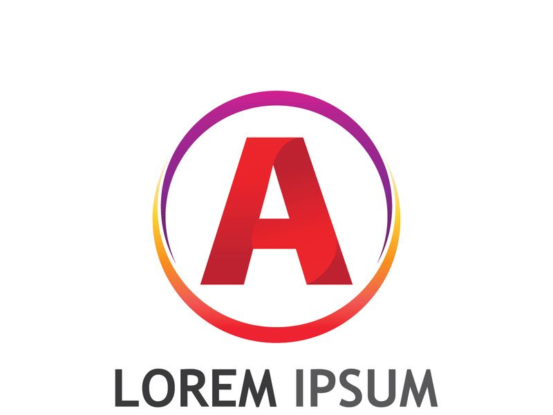 modern and creative initial letter A logo.
