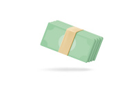 3D Business Vector Icon render with blender style