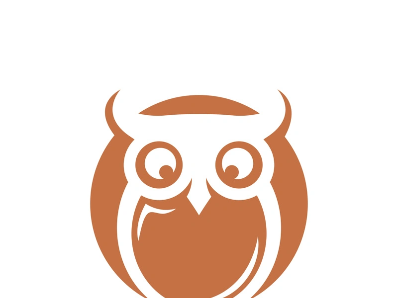 Owl logo icon design animal and simple business abstract vector