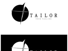 tailor logo icon illustration template combination of buttons for clothes, thread and sewing machine, for clothing product design, convection companies, fashion in vector form