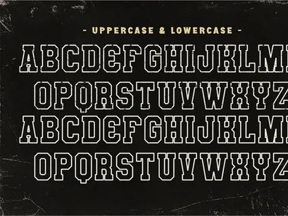 Varsity Season - Outline Slab Serif