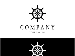 The cruise logo,ship steering logo, boat, yacht, rope, maritime, anchor. Logo for business, sailor, sailing, tourism preview picture