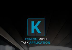 KRIMINAL Mobile App Design Login Free PSD