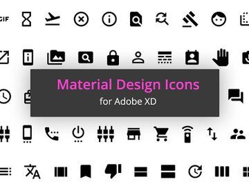1000 Free Material Icons for Adobe XD preview picture