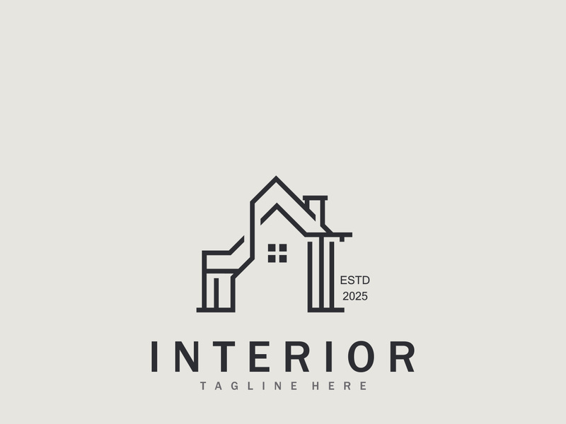Home Interior logo building design template architecture unique styles