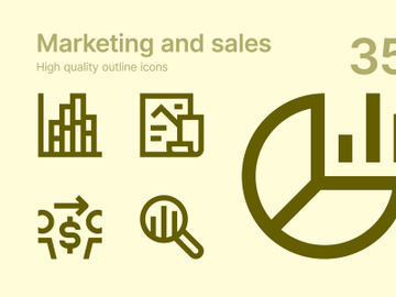 Marketing and Sales icons preview picture
