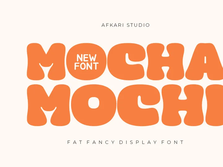Mocha Mochi - Fat Fancy Display Font