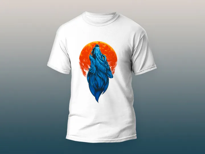 Blue Wolf shat Design