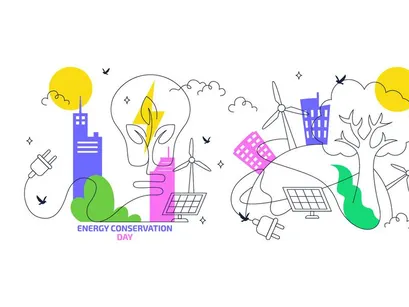 5 Ilustración del Día Mundial de la Conservación de la Energía