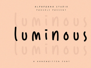 Luminous - Handwritten Font preview picture