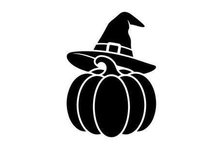 Calabaza de Halloween con sombrero de bruja para celebraciones de fiestas espeluznantes