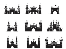 Castle vector illustration icon