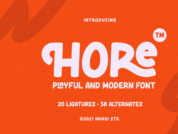 Hore - Playful Font preview picture