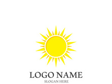 Sun vector illustration icon logo template design